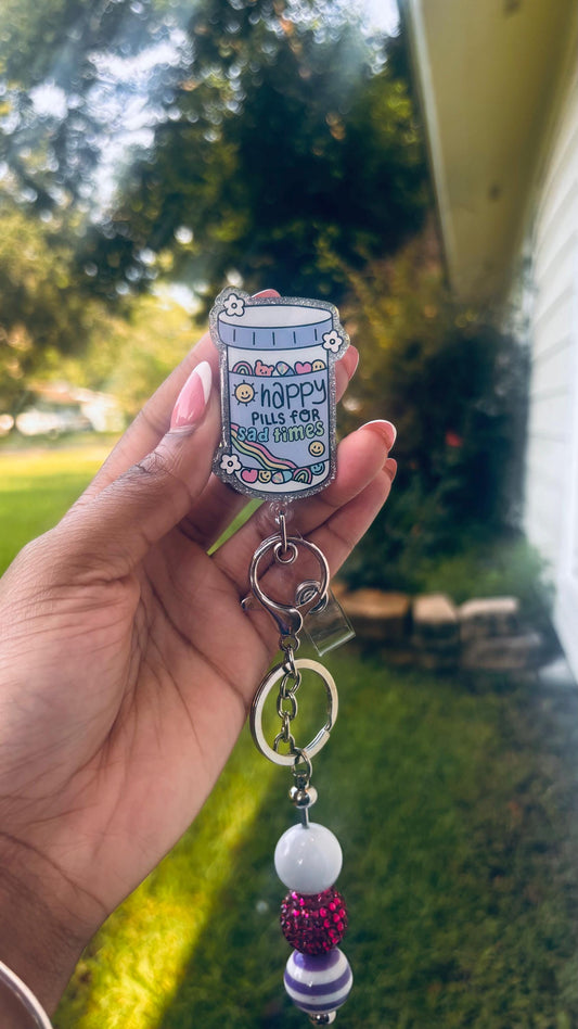 Happy Pills For Sad Times Badge Reel