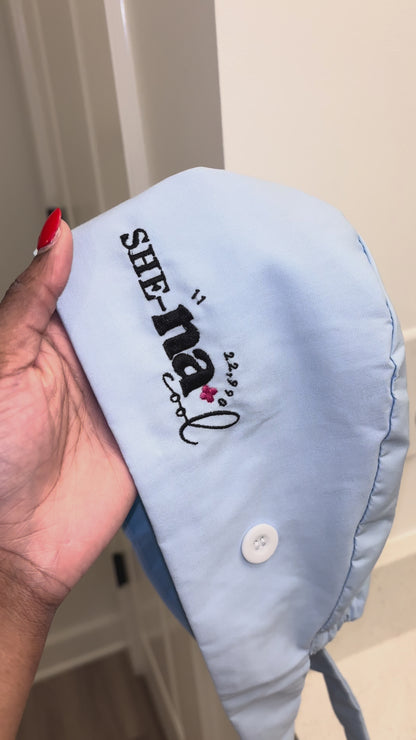 She NaCool Tie Back Scrub Cap
